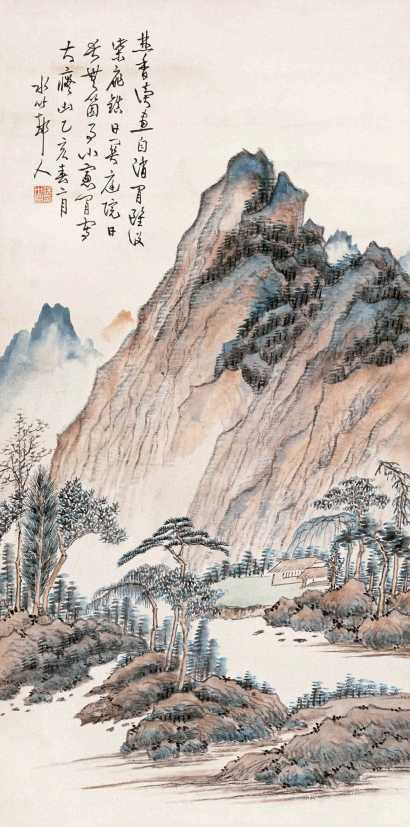徐世昌 乙亥（1935年作） 山水 立轴